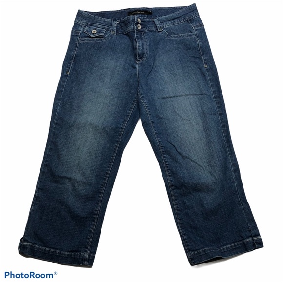 Calvin Klein Jeans High Rise Stretch Cropped Jeans - Picture 4 of 16